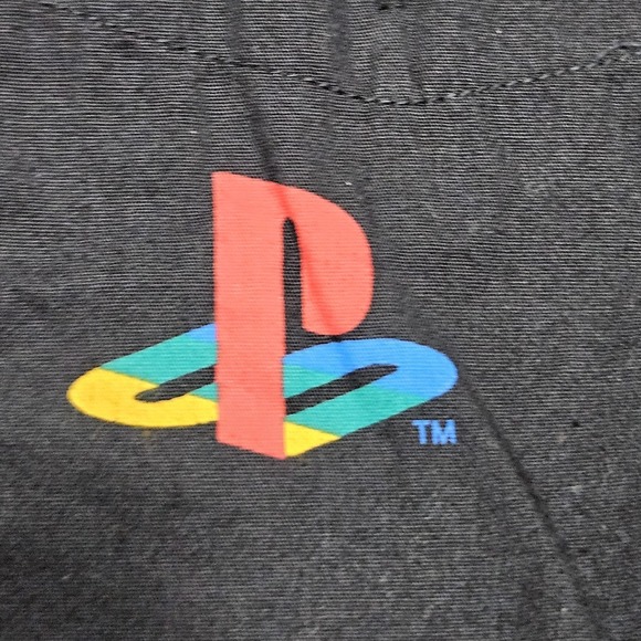 Playstation Button Up Shirt Mens Size XL Black PS AOP Short Sleeve Collar - Picture 3 of 9